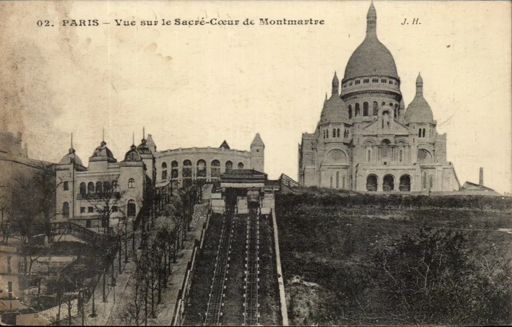 Paris — Ansicht des Sacré-Cœur von Montmartre — J.H. — n°02 - Vorderseite
