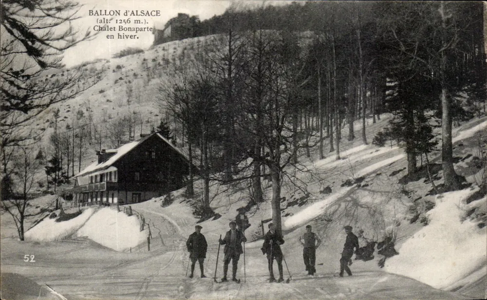 Ballon d'Alsace — Chalet Bonaparte im Winter — E. Karrer, phot. Belfort - Vorderseite