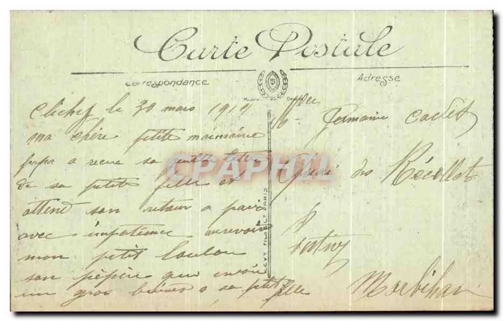 Paris — Panorama em direção à Notre-Dame — LL. — n° 126 - Verso