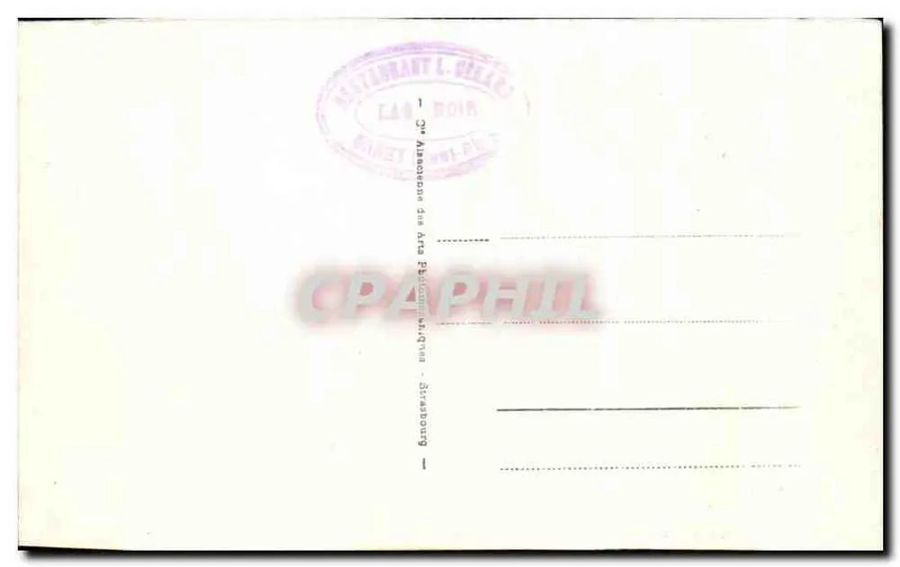 Hautes-Vosges - O Lago Negro — vista do lago e do restaurante - Verso