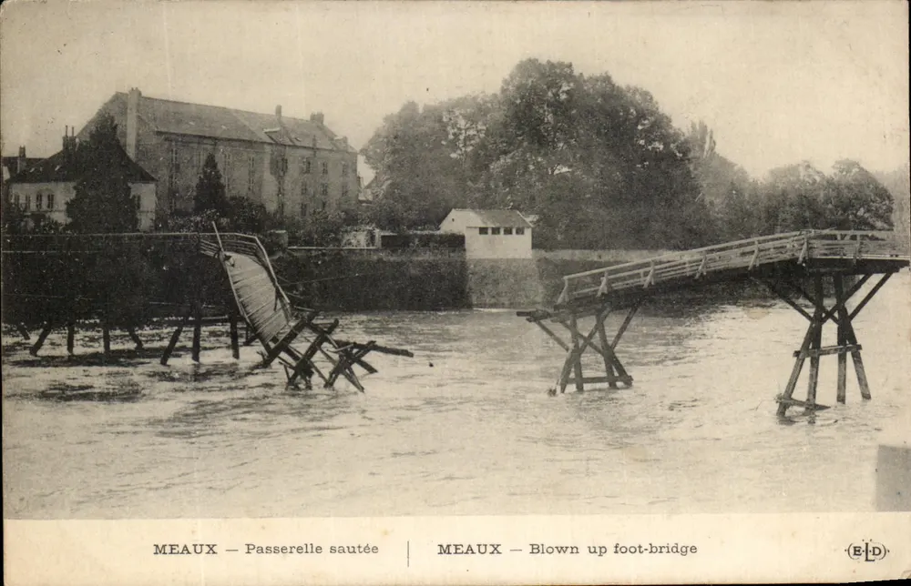 Meaux — Passerelle Sautée — ELD - Frente