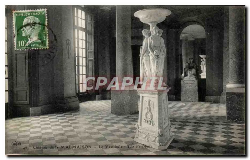 Castelo de La Malmaison — O Vestíbulo — n°49 - Frente