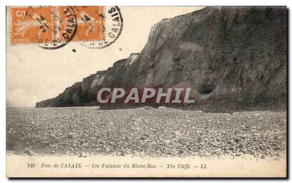 Die Klippen von Blanc-Nez — Calais — Nr. 121 - Vorderseite