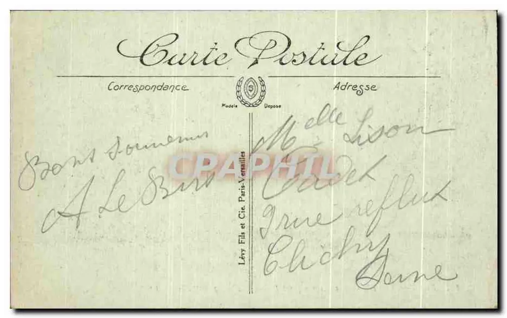 Die Klippen von Blanc-Nez — Calais — Nr. 121 - Rückseite