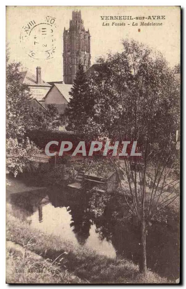 Verneuil-sur-Avre — Les Fossés - La Madeleine — Edit. Aubaga Verneuil - Vorderseite