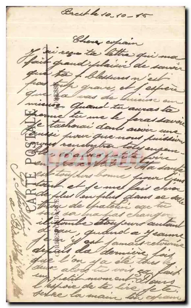 Brest — Los Faros y el Goulet — LL. — n°45 - Reverso