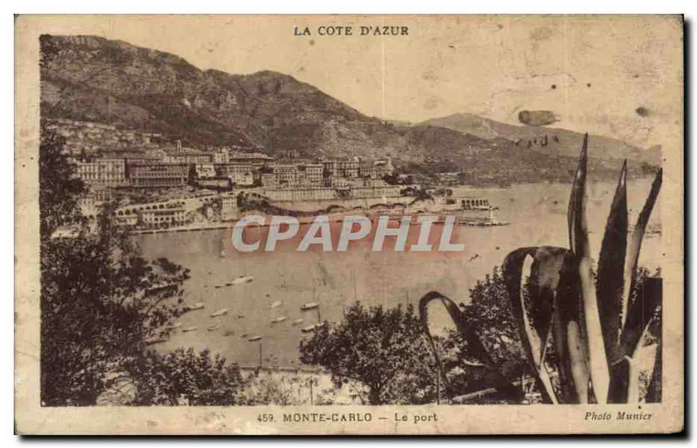 Monte-Carlo — El puerto — Foto Munier, n° 459 - Anverso