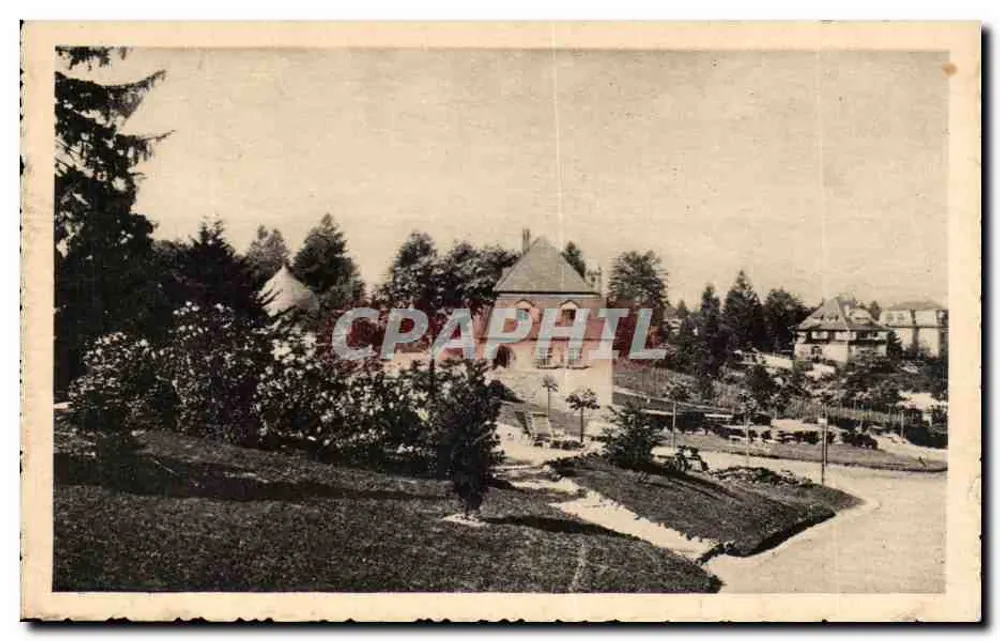 Zoologischer Garten Mulhouse — Blick auf den Park und die Turm — Verleger Félix Laib, Straßburg - Vorderseite