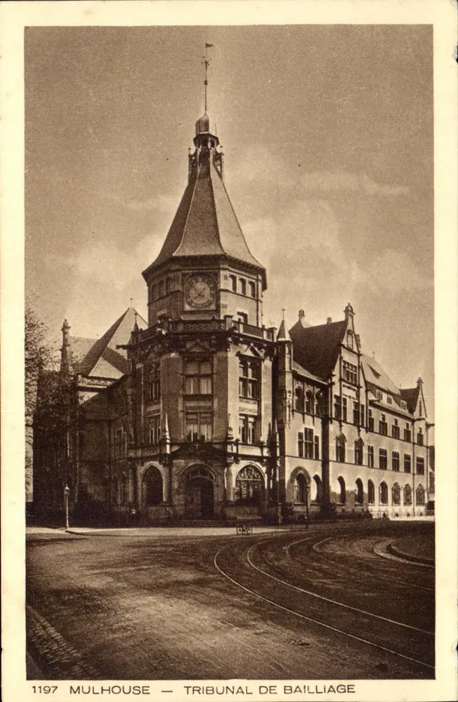 Mulhouse — Tribunal de Bailliage — editor Braun & Cie, n° 1197 - Frente