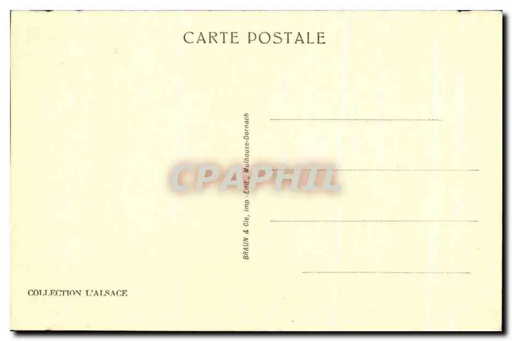 Mulhouse — Tribunal de Bailliage — editor Braun & Cie, n° 1197 - Verso
