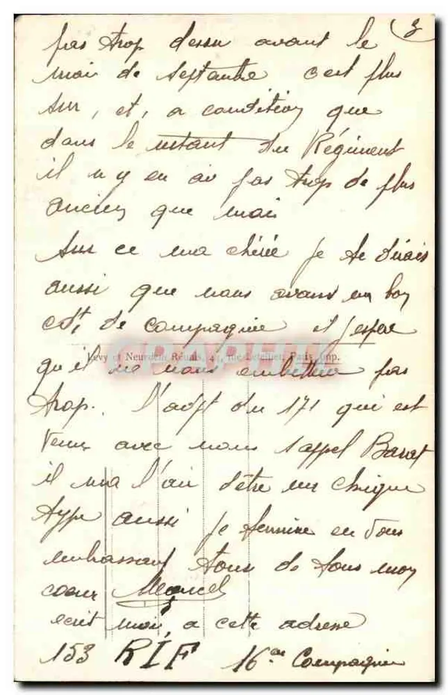 Langres - Südostmauern — Aufnahme vom Place Saint-Ferjeux — Verlag S.E. Nr. 60 - Rückseite