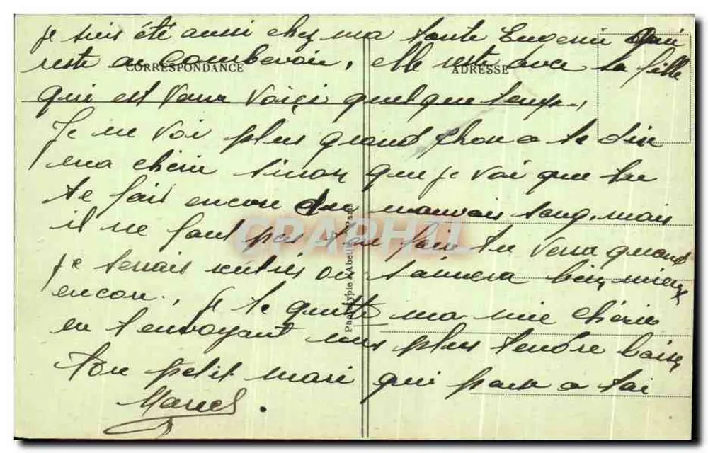 Paris - Die Kirche der Madeleine und der Boulevard Malesherbes — Verlag Cabeille, Nummer 219 - Rückseite