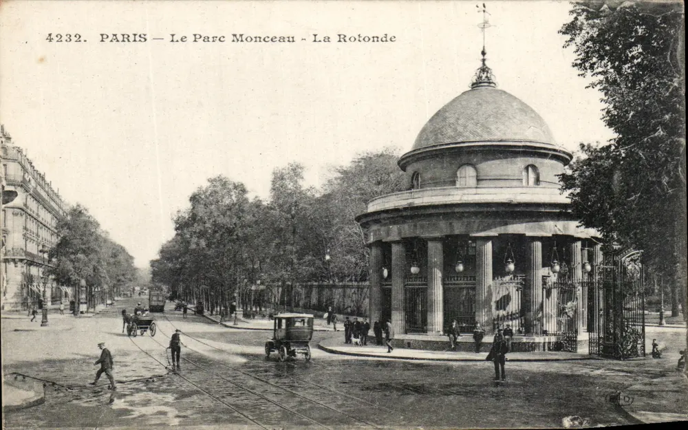 PARIS — O Parc Monceau — A Rotonda — editor C. R. D. n° 4232 - Frente