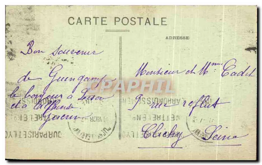 Guingamp (C.-du-N.) — La Caserne de la Tour d'Auvergne — M. Le Roy, Verlag Rennes - Rückseite