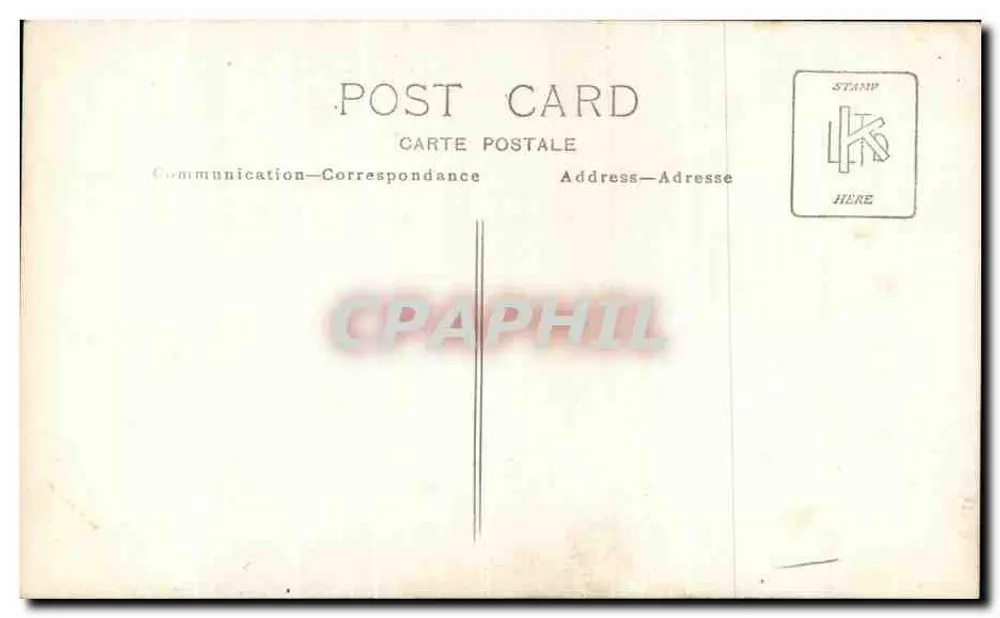 Zwei Kinder — Fotostudio — anonyme Karteikarte - Rückseite