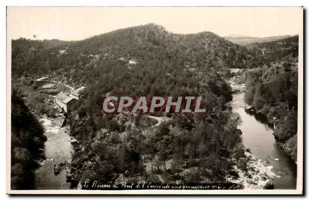 Le Frénon no Ponte da Encerie — vista panorâmica — editor H. B. n° 64 - Frente