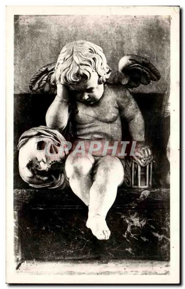 El Ángel Llorador — Catedral de Amiens — editor REAL-PHOTO, n.º 351 - Anverso