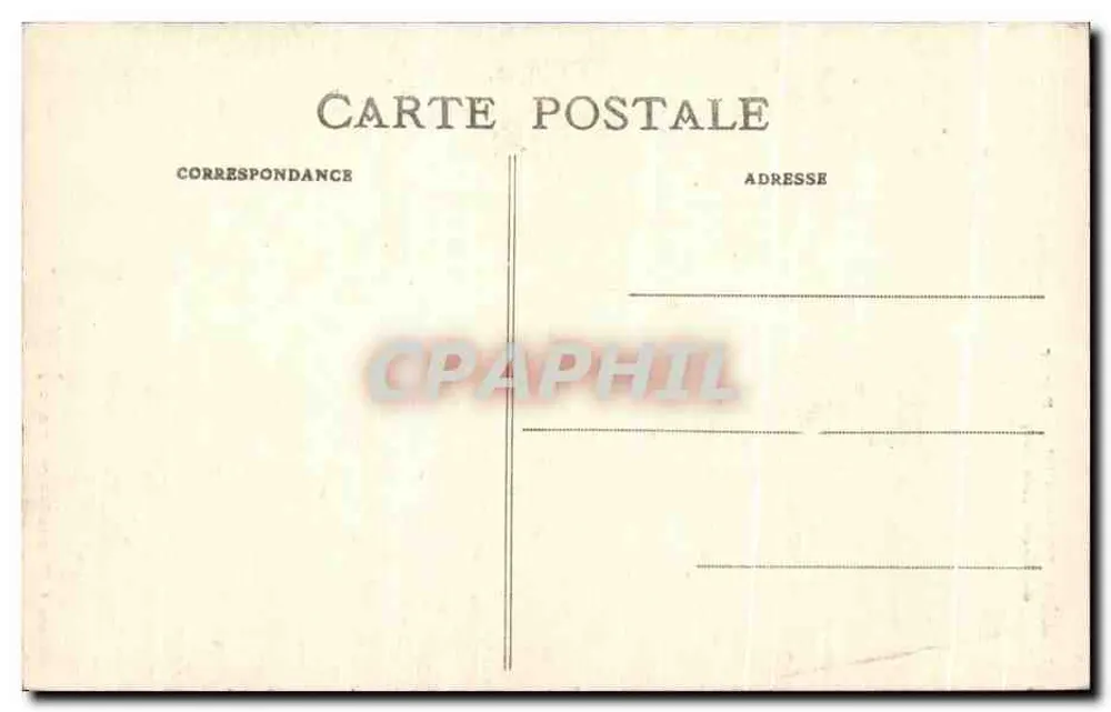 Guérande (Loire-Inf.) — Menhir de Bissin (lado Sul) — Coleção F. Chapeau, Nantes — N° 92 - Verso
