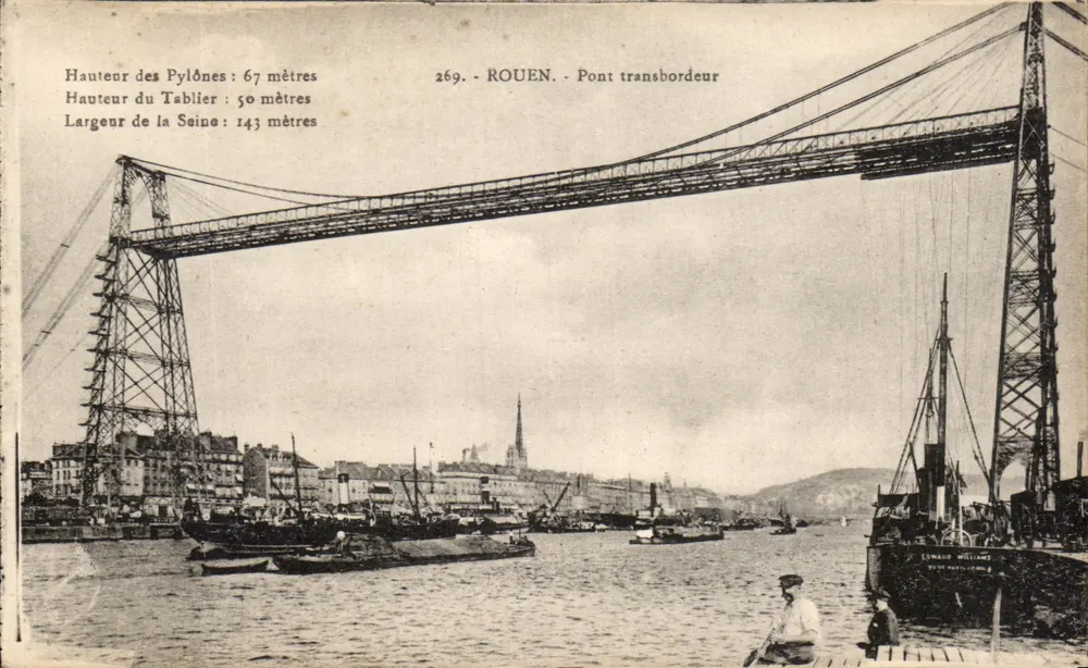 Rouen - Most przewozowy — Edward Williams, wydawca nr 269 - Awers