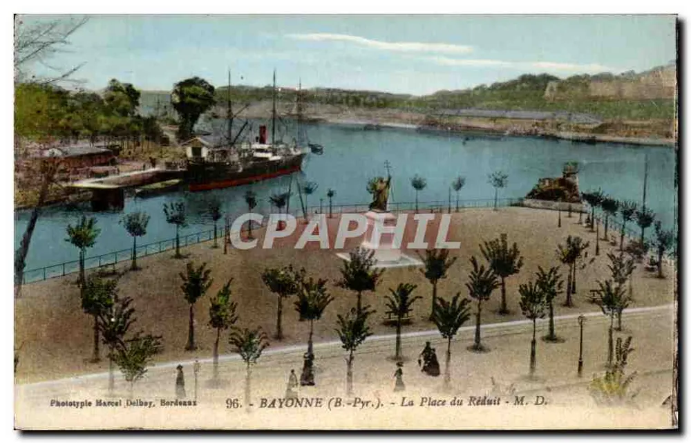 Bayonne (B.-Pyr.) - Die Place du Réduit - Marcel Delbay, Bordenas - Vorderseite