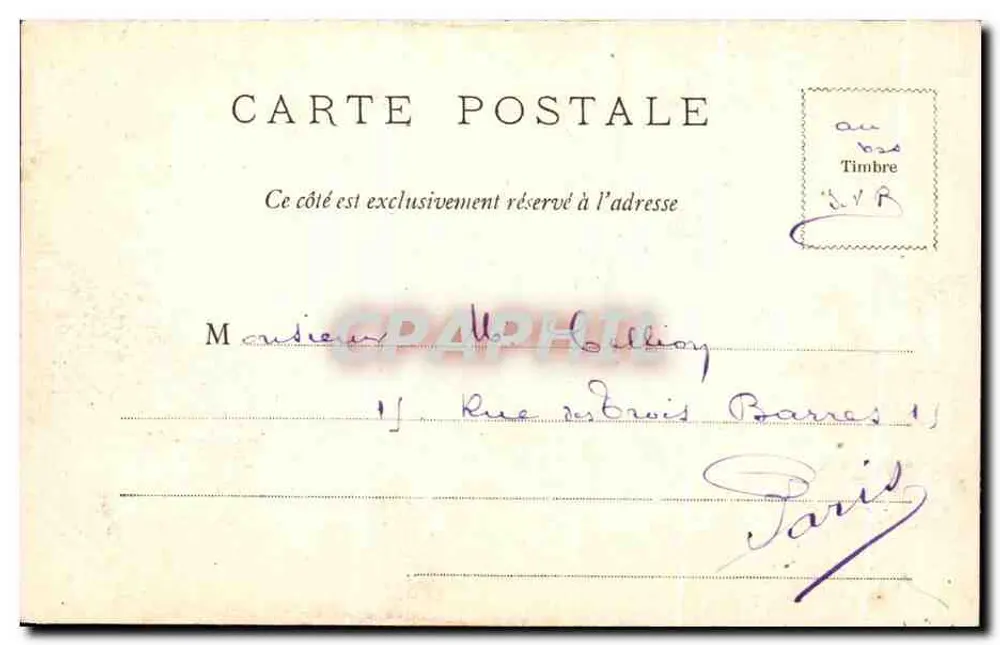 Bordeaux — Quai da Douane — Coleção M. A. - Verso