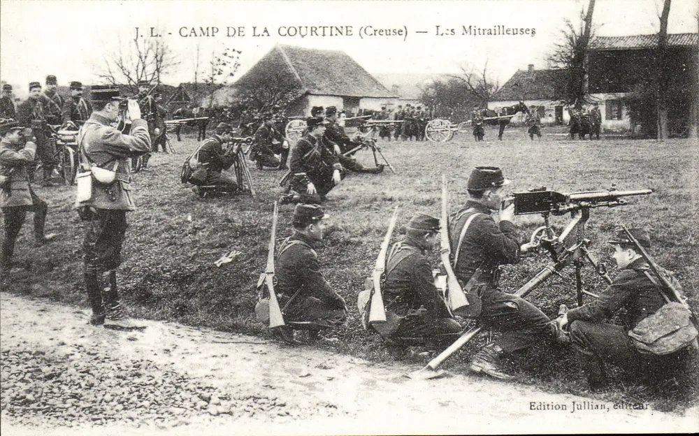 Lager La Courtine (Creuse) — L.s Maschinengewehre — Edition Fullian, Verleger - Vorderseite