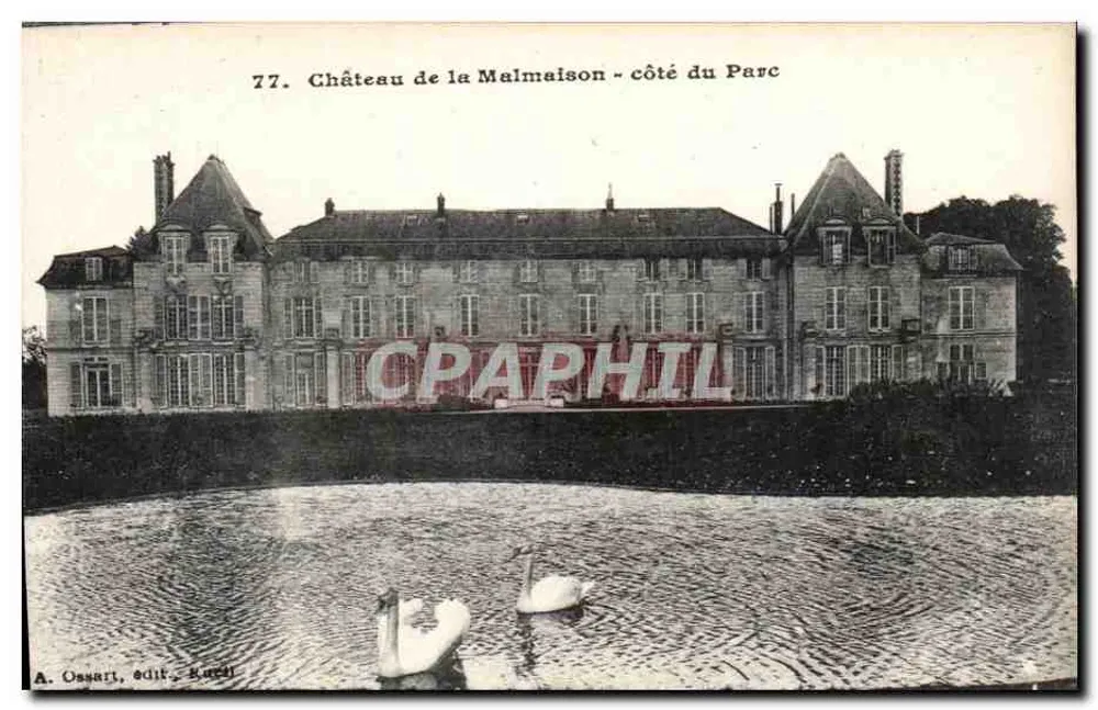 Château de la Malmaison - Seite des Parks — A. Ossart, Verleger, Rueil - Vorderseite