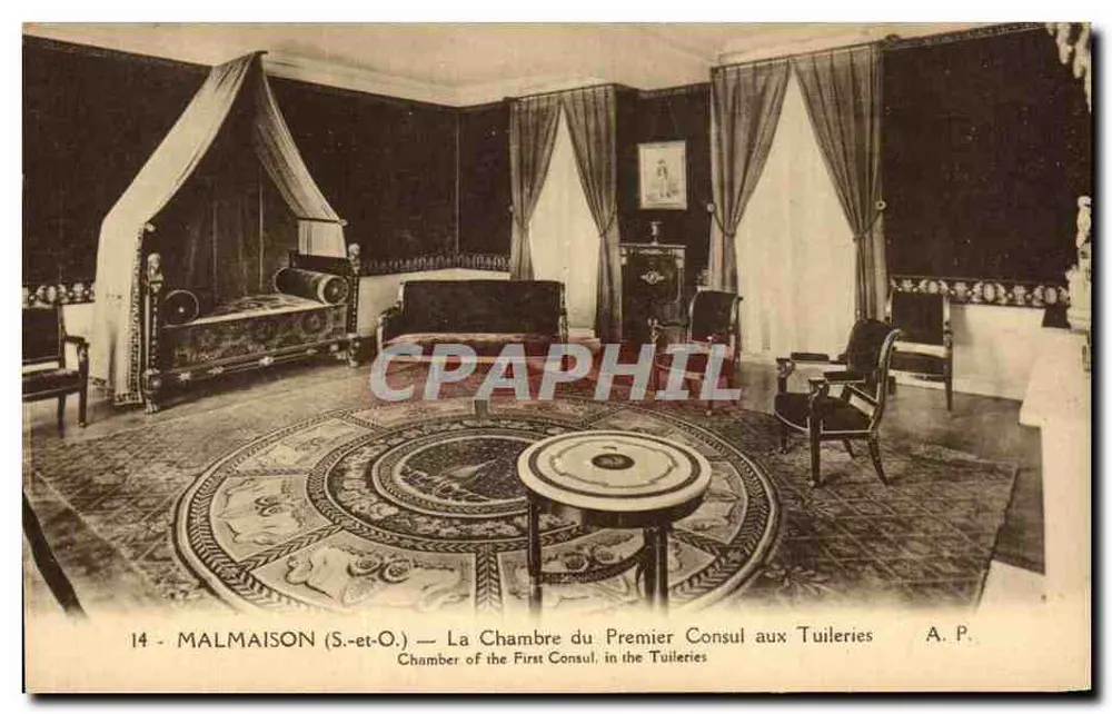 Malmaison (S.-et-O.) — Die Kammer des Ersten Konsuls in den Tuileries — A.P. - Vorderseite