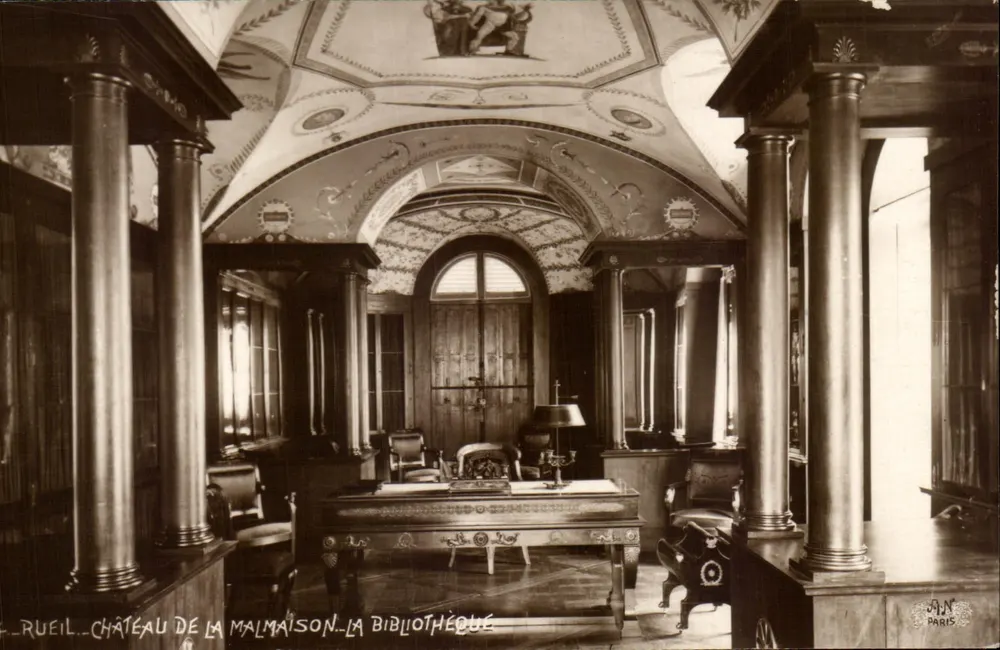 Rueil - Castelo de La Malmaison - A Biblioteca — editor A.J.N. Paris - Frente