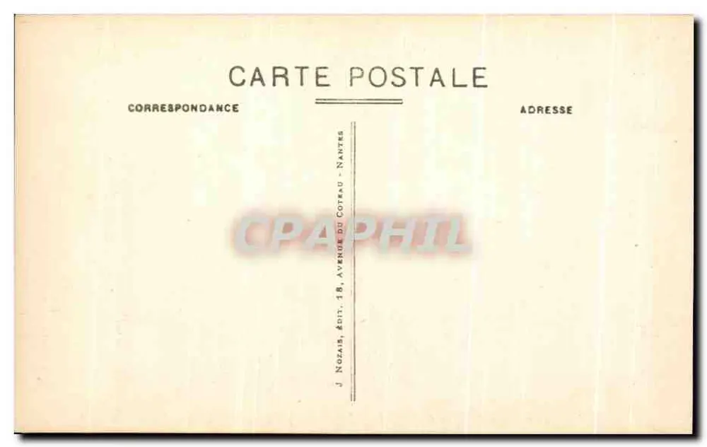 Calvarien von Pontchâteau — Station XI — Jesus wird an die Kreuzigung genagelt — Verlag J. Nozaïs, Nantes - Rückseite
