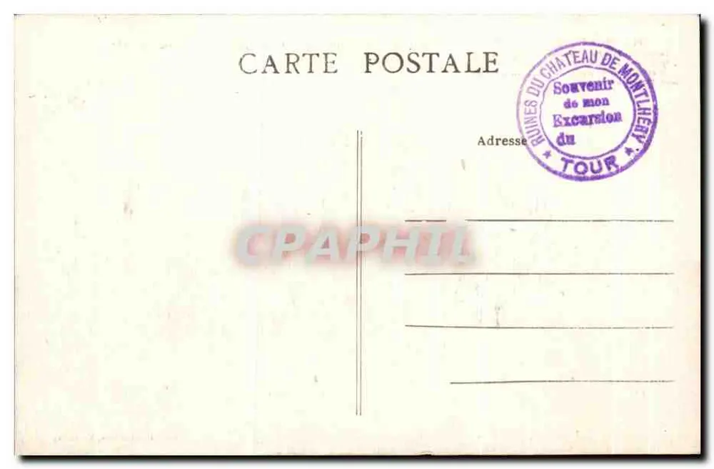 Montlhéry (S.-et-O.) — Rekonstruiertes Schloss-Fort von Roddiggiero, Maler, 1897 - Rückseite
