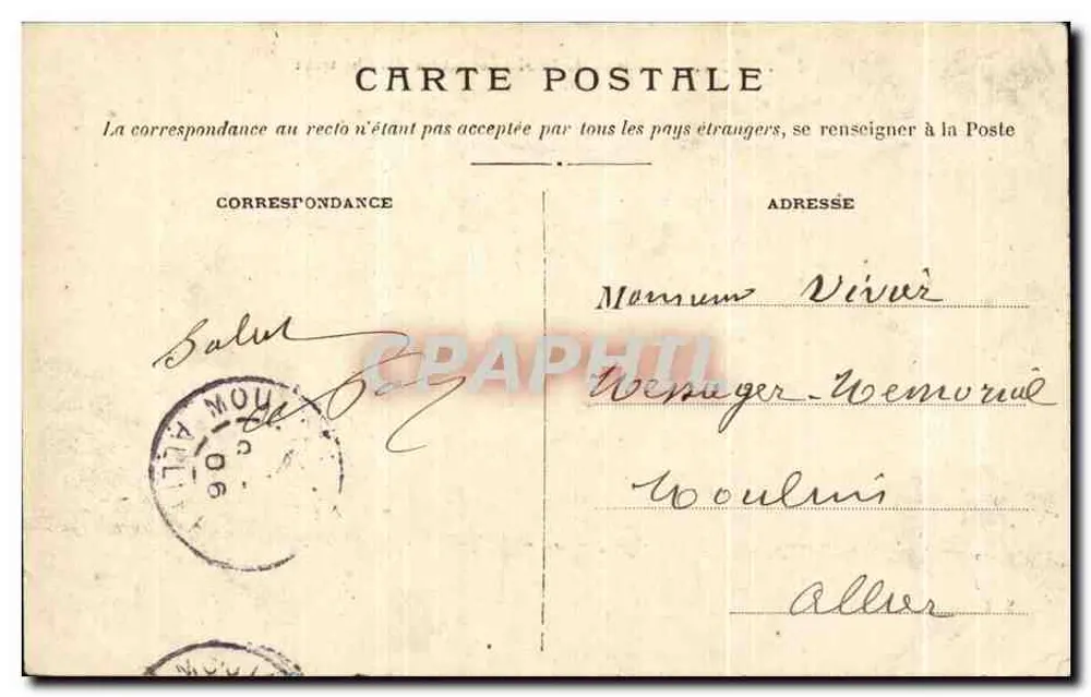 LYON. — Pont de la Feuillée und coteau des Chartreux — Verlag Vichy, Nr. 397 - Rückseite