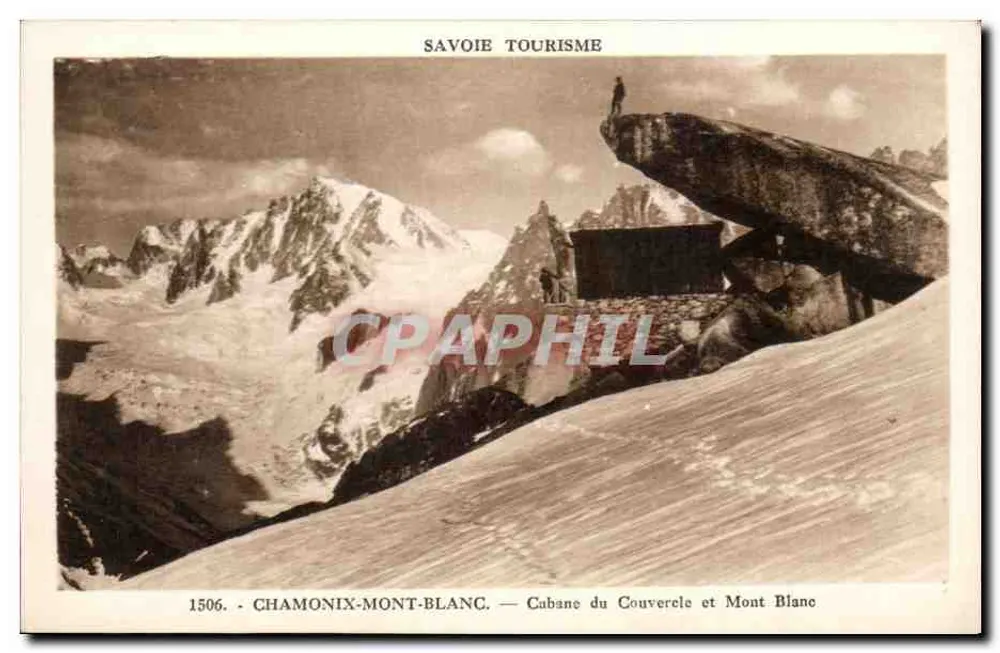 Chamonix-Mont-Blanc — Cabane du Couvercle und Mont Blanc — Savoie Tourisme - Vorderseite