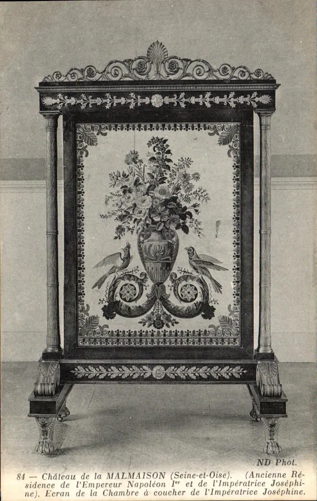 Schloss La Malmaison (Seine-et-Oise) — Ecran der Schlafkammer der Kaiserin Joséphine — ND Phol. - Vorderseite