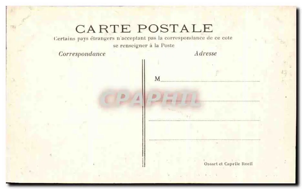 Esszimmer — Château de la Malmaison (RUEIL) — geschenkt von Karl IV., König von Spanien an Napoleon I. - Rückseite