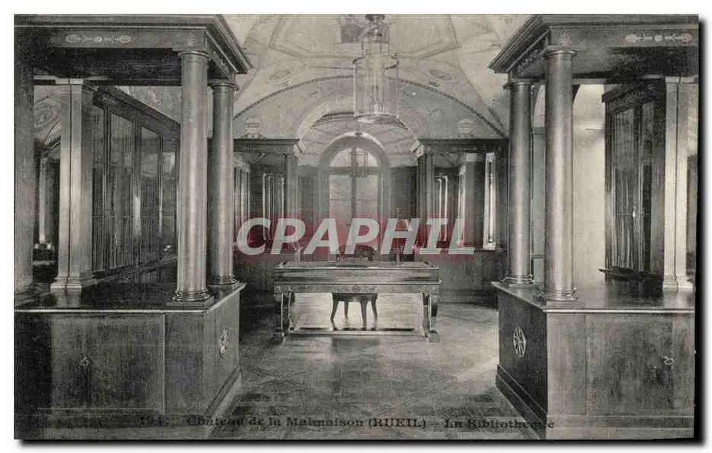 Castelo de La Malmaison (Rueil) — A Biblioteca — editor Ossart et Capelle Rueil - Frente