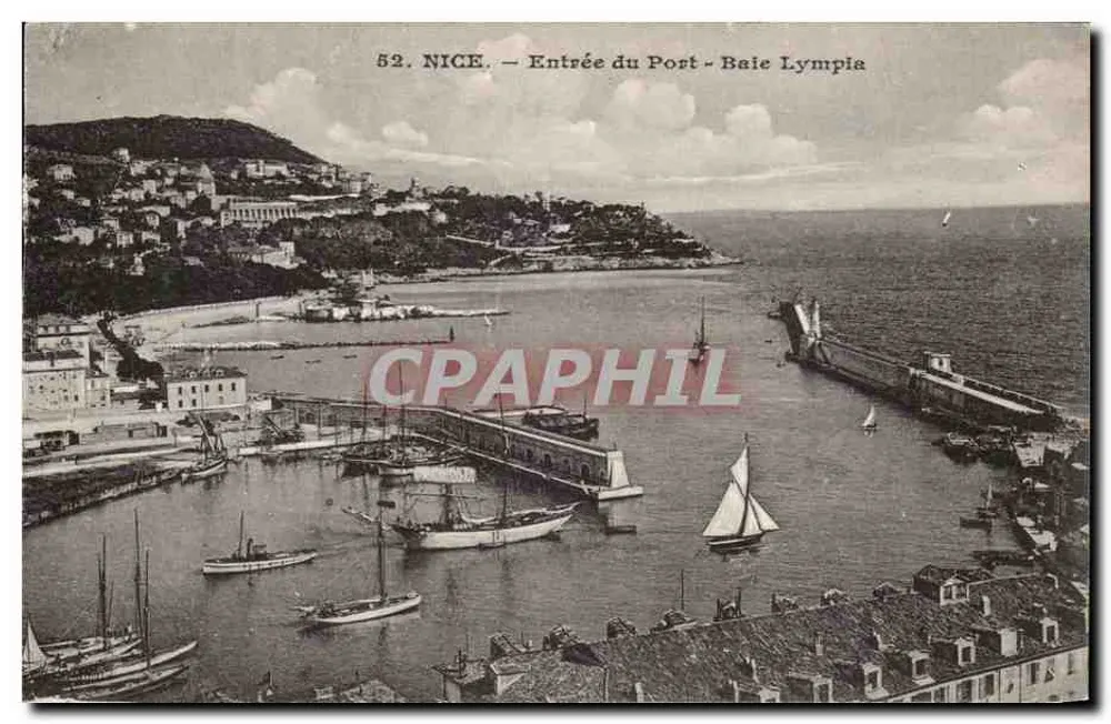 Nice — Eingang zum Hafen - Baie Lympia — n°52 - Vorderseite