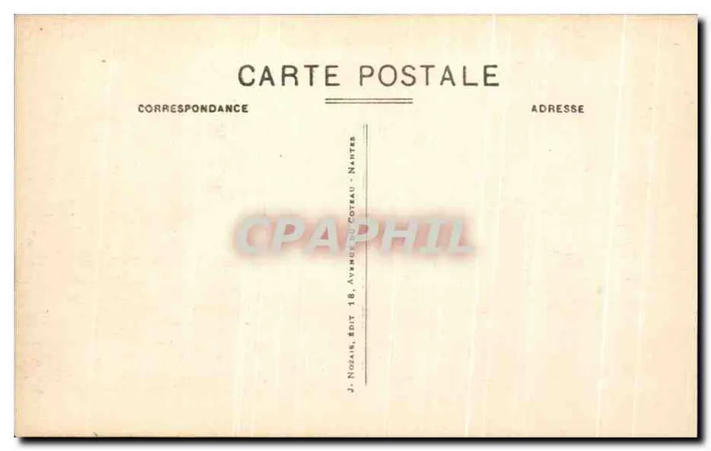 Calvarien von Pontchâteau — 11. Station: Jesus trägt sein Kreuz — J. Nozaïr, Verlag Nantes - Rückseite