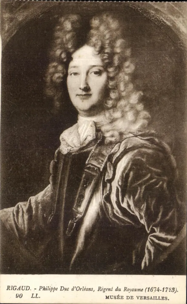Philippe Herzog von Orléans — Regent des Königreichs (1674-1723) — Musée de Versailles — RIGAUD — 90 LL - Vorderseite