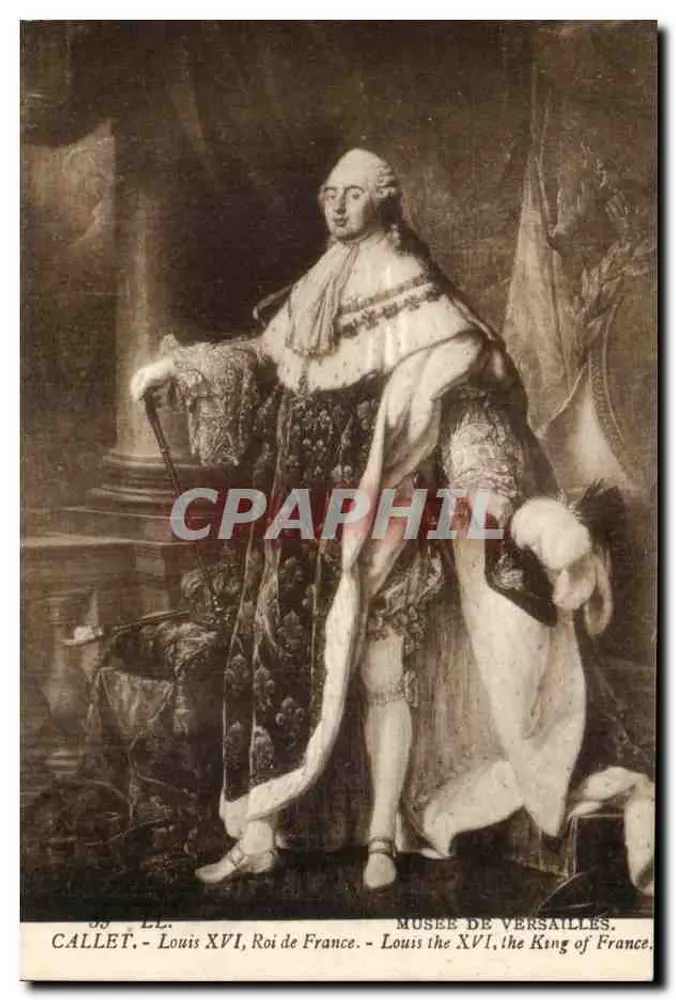 Louis XVI, König von Frankreich — Portrait von Callet — Musée de Versailles - Vorderseite