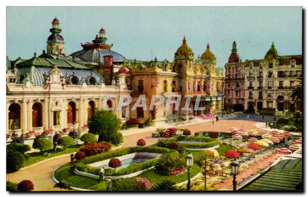Monte-Carlo — Das Casino und das Hotel de Paris — Photocromie A.D. (St Roch) Nice - Vorderseite
