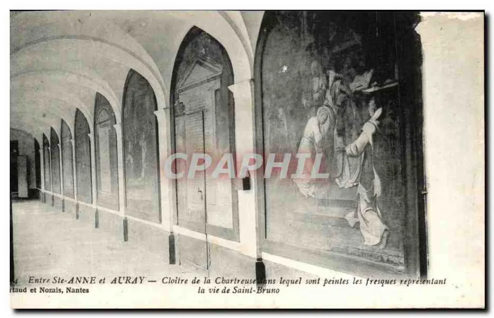 Kloster der Chartreuse von Entre-Scienne und Auray — Fresken, die das Leben des Heiligen Bruno darstellen - Vorderseite
