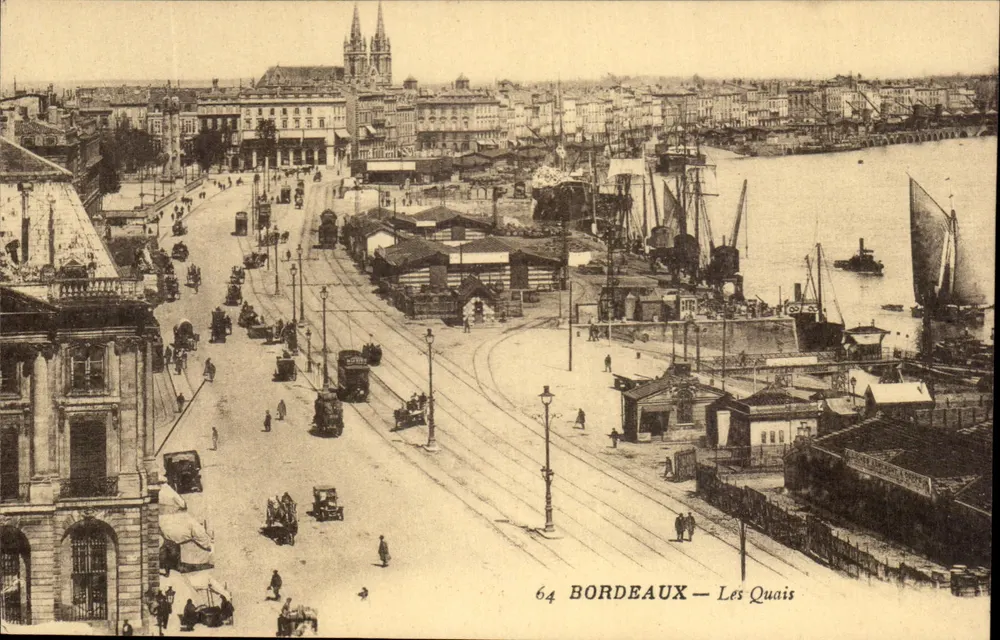 Bordeaux — Os Quais — Editor não identificado, n° de série 64 - Frente