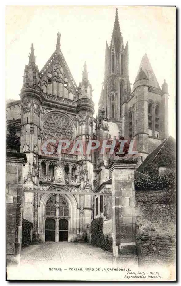 Senlis — Nordportal der Kathedrale — Tinel, Verlag - Senlis - Vorderseite