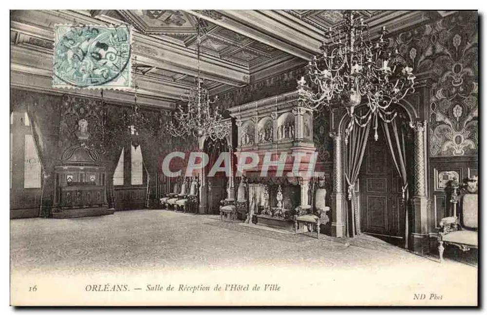 Orléans — Empfangssaal des Rathauses — ND Phot - Vorderseite