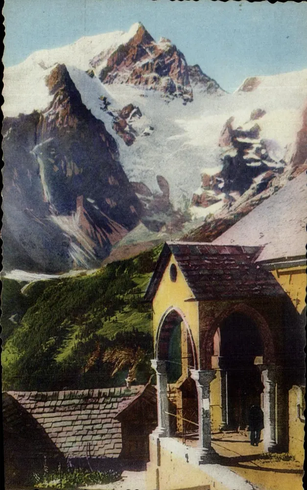 La Grave - Kirche der Terrasses und die Meije — Éditions Oddoux, Grenoble - Vorderseite