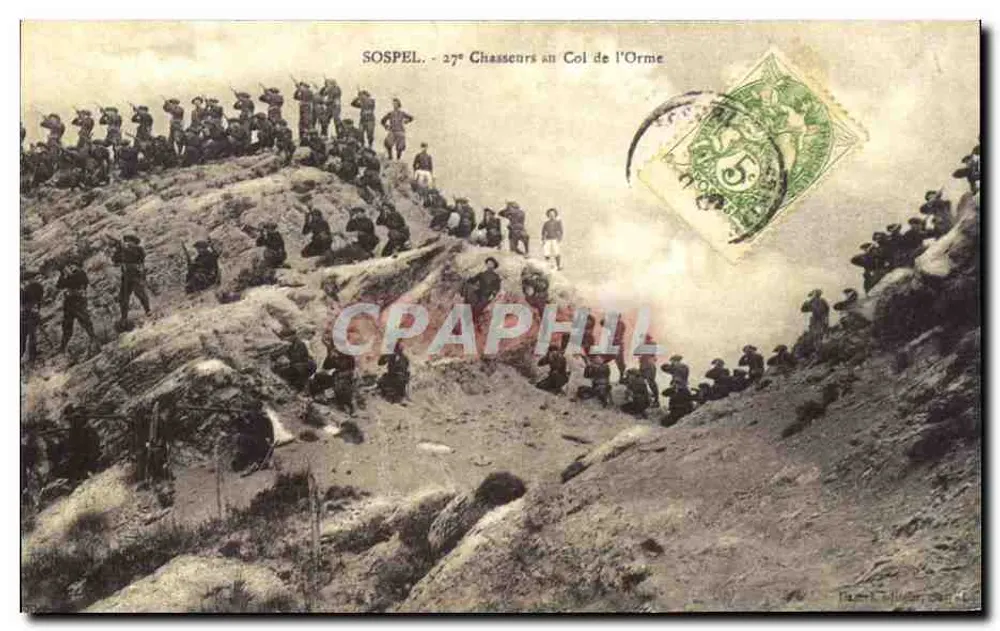 Sospel - 27. Chasseurs am Col de l'Orme — anonyme Ausgabe - Vorderseite