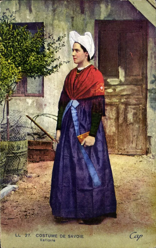 Costume de Savoie — Valloire — éditeur Cap, n° LL 27 - Frente