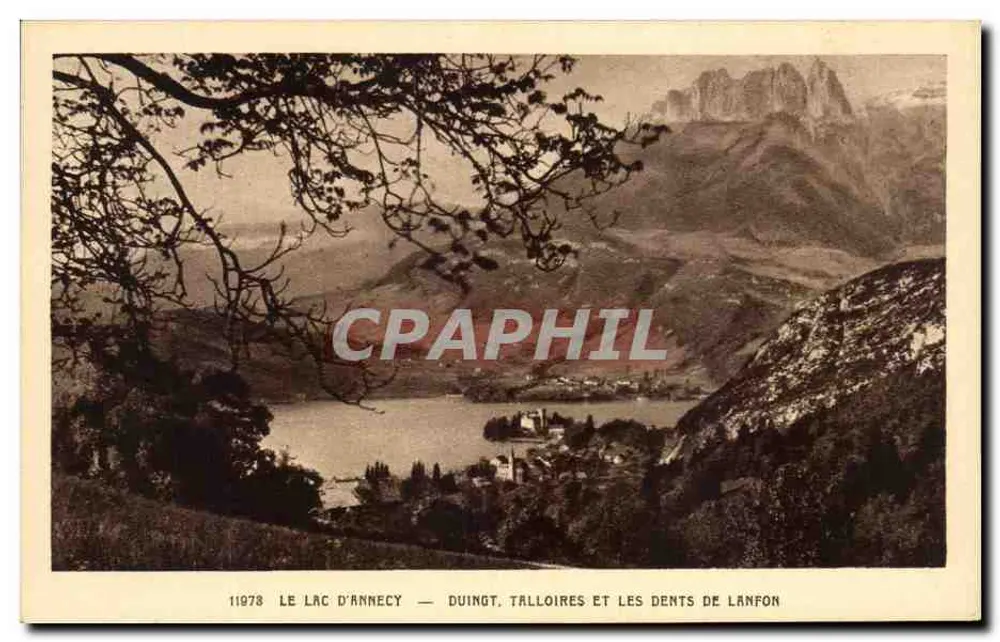 See Annecy — Duingt, Talloires und die Dents de Lanfon — Braun-Edition - Vorderseite