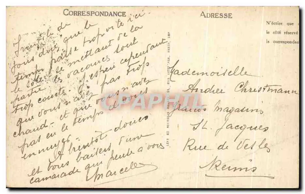 Compiègne — O Cruzeiro da Renderição inaugurado em 11 de novembro de 1922 — Marcel Mages, arq. — LL - Verso